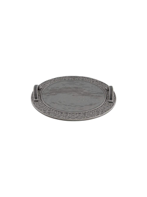 Bordallo Pinheiro Rua Nova Gray Cheese Tray