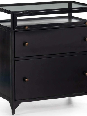 Shadow Box Nightstand, Black