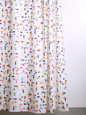 Dotty Artist Cotton Shower Curtain ( Waterproof ) By Sophie Probst