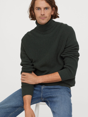 Cotton Turtleneck Sweater