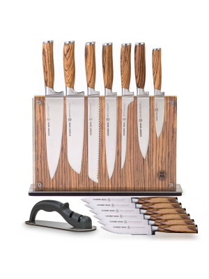 Schmidt Brothers Cutlery Zebra Wood 15pc Knife Block Set