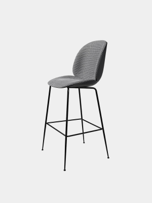 Beetle Chair Stool, Bar Height, Front Upholstered