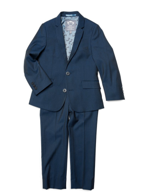 Appaman Two Piece Mod Suit - Navy Pencil Stripe