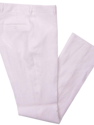 Gardenia White Linen Pant