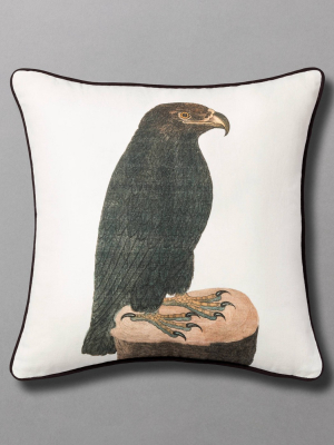 18" Fearsome Flyer Hawk Throw Pillow - John Derian For Threshold™