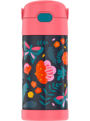 Thermos 12oz Funtainer Water Bottle With Bail Handle - Jungle Floral