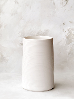 Cold Mountain Vase, Bisque