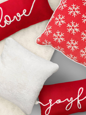 Holiday Good Tidings Toss And Throw Collection Red/white - Threshold™