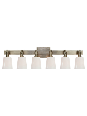 Bryant Six-light Linear Bath Sconce In Various Colors