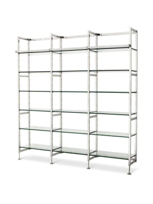 Eichholtz Delano Bookcase Wall-mounted - Silver