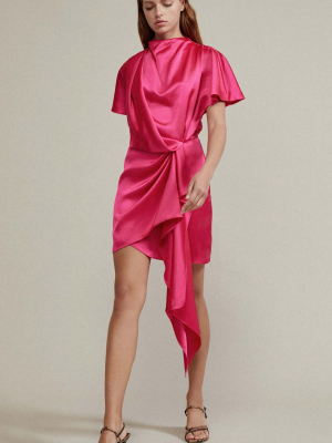 Lochner Draped Mini Dress