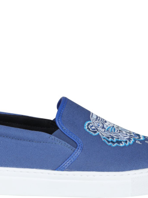 Kenzo Tiger Embroidered Slip-on Sneakers