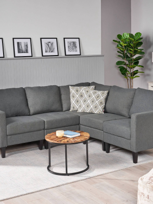 5pc Zahra Sectional Couch - Christopher Knight Home