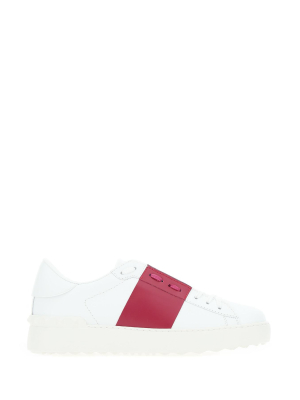 Valentino Garavani Rockstud Embellished Lace Up Sneakers