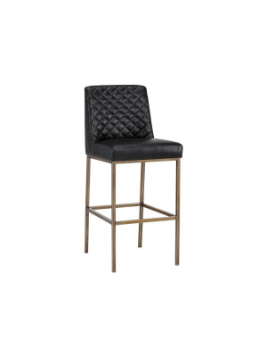 Leighland Barstool - Coal Black