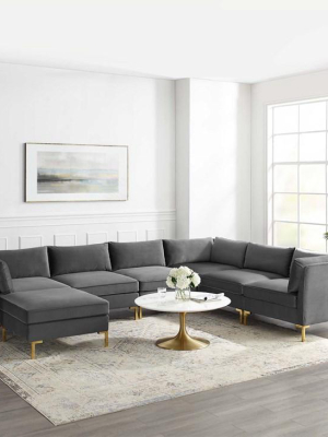 Heidel 7-piece Performance Velvet Sectional Sofa