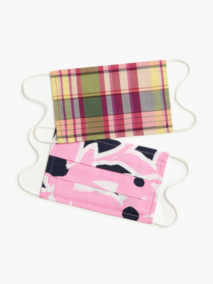 Girls' Pack-of-two Nonmedical Face Masks In Mixed Prints