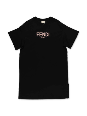 Fendi Kids Logo Printed T-shirt