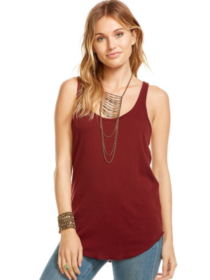 Baby Rib Everyday Shirttail Racer Back Tank