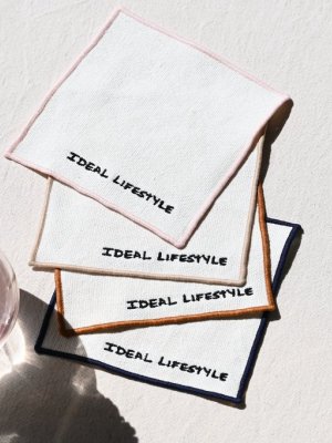 Ideal Lifestyle Embroidered Coasters – Set Of 4