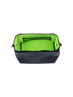 Wired Pouch - Large - Dark Gray & Green