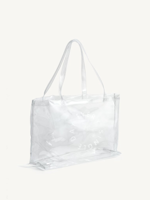 "every. Single. Day." Transparent Carryall