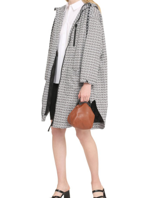 Fendi Ff Interlace Hooded Coat