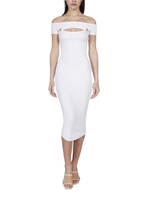 Balmain Cut-out Midi Dress