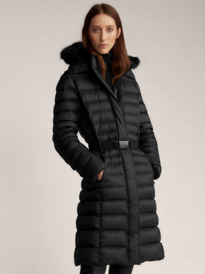 Demi Faux Fur-trim Down Coat