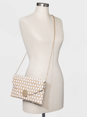 Estee & Lilly Polka Dot Envelope Clutch