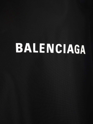 Balenciaga Logo Print Rain Jacket