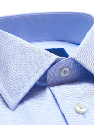 Sbsp02100454 | Light Blue Dobby Weave Dress Shirt