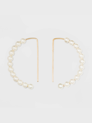 Pearl Drop Earrings - A New Day™ Gold