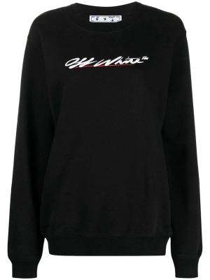 Off-white Logo Print Crewneck Sweatshirt