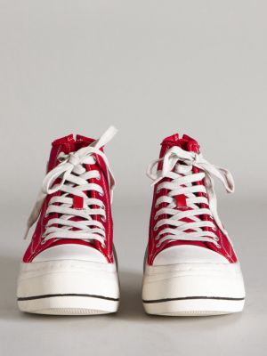 Kurt High Top Sneaker - Red