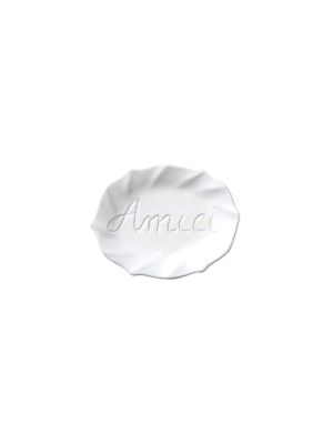 Vietri Incanto Ruffle Amici Plate