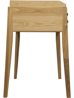 Noir Hiller Elm Side Table