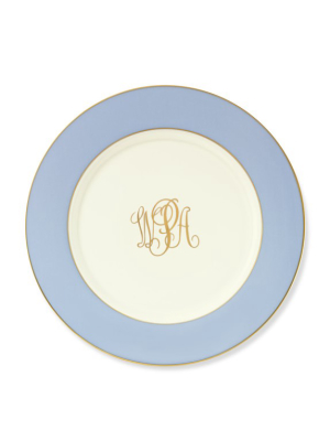 Pickard Color Sheen Charger Plate, Blue Gold