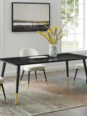Florin Rectangular Dining Table In Black