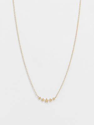 Whistles Star Necklace In Gold