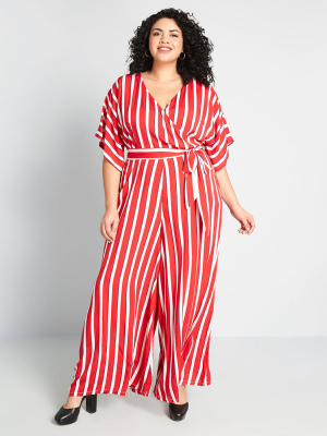 Modcloth X Collectif Set Sail Wide-leg Jumpsuit