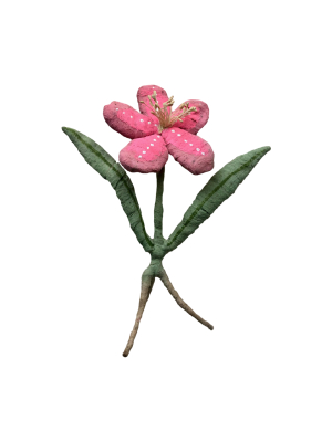 Geranium Flower Figurine