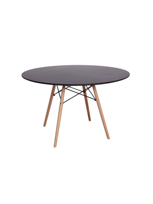 Eiffel Round Wood Top Dining Table