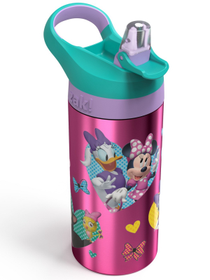 Disney Minnie Mouse 19.5oz Stainless Steel Water Bottle Pink/green - Disney Store
