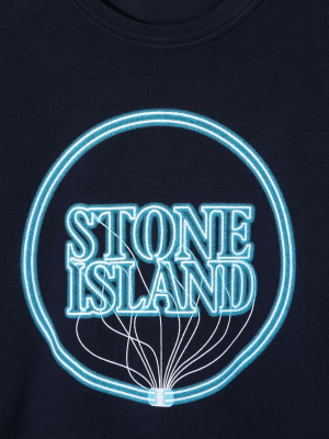 Stone Island Junior Logo Printed Sweatshirt