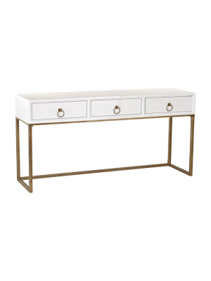 Candelabra Home Gold & White Console