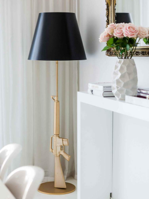 Guns Lounge Floor Lamp In Gold