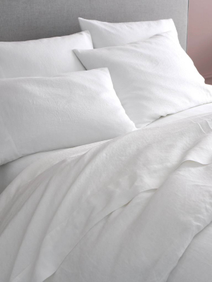 French Linen Duvet Cover - Snow