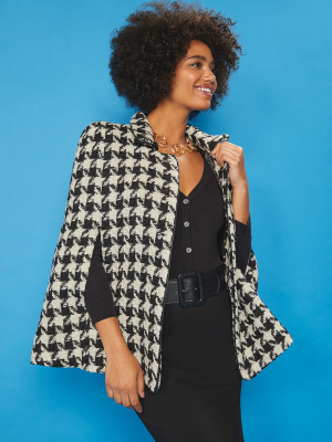 Honorable Houndstooth Cape