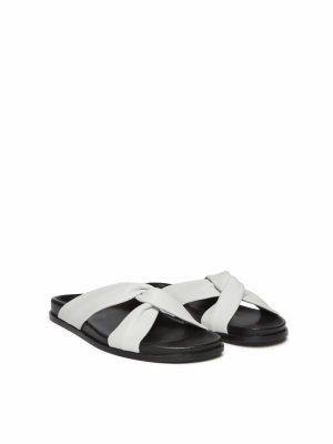 Tresse Sandal Black/white